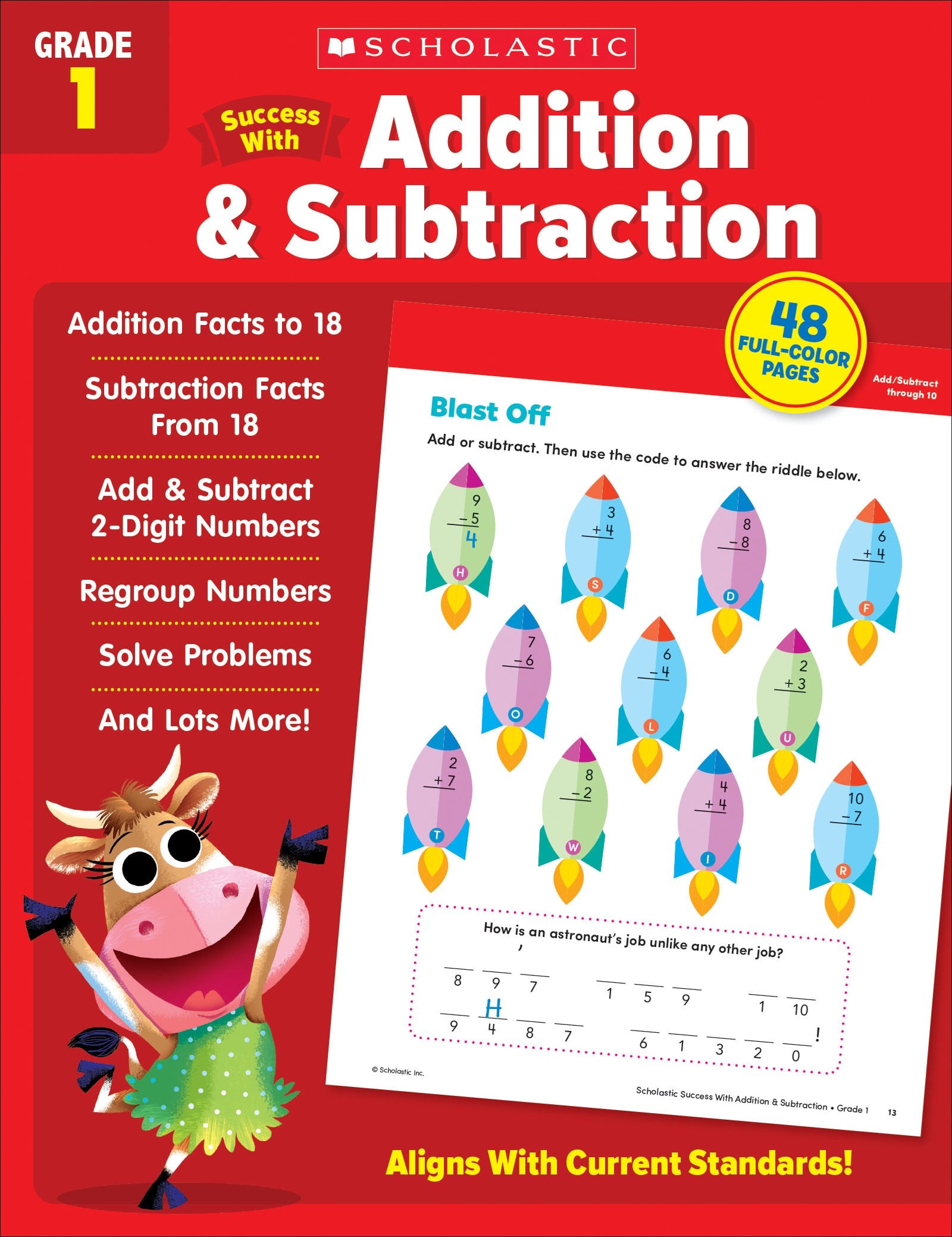 Scholastic Success with Addition & Subtraction Grade 1 Workbook