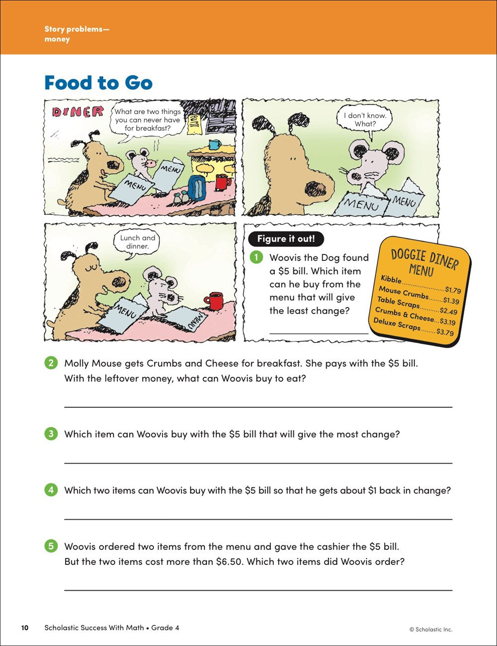 Scholastic Success with Math Grade 4 Workbook