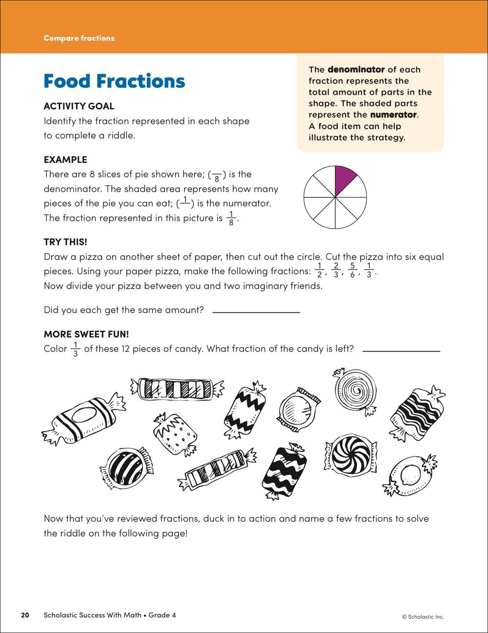 Scholastic Success with Math Grade 4 Workbook