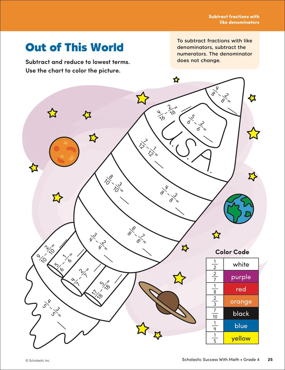 Scholastic Success with Math Grade 4 Workbook