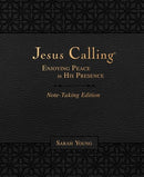 Jesus Calling Note-Taking Edition, Leathersoft, Black, with Full Scriptures: Enjoying Peace in His Presence