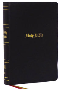 KJV Holy Bible, Super Giant Print Reference Bible, Black, Genuine Leather, 43,000 Cross References, Red Letter, Comfort Print: King James Version : King James Version