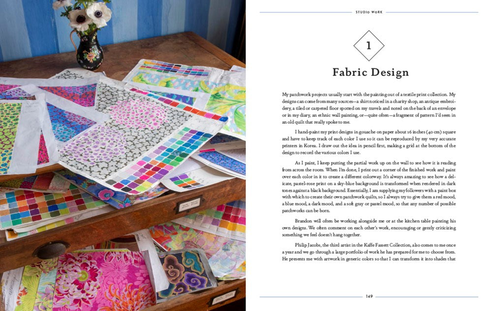Kaffe Fassett in the Studio