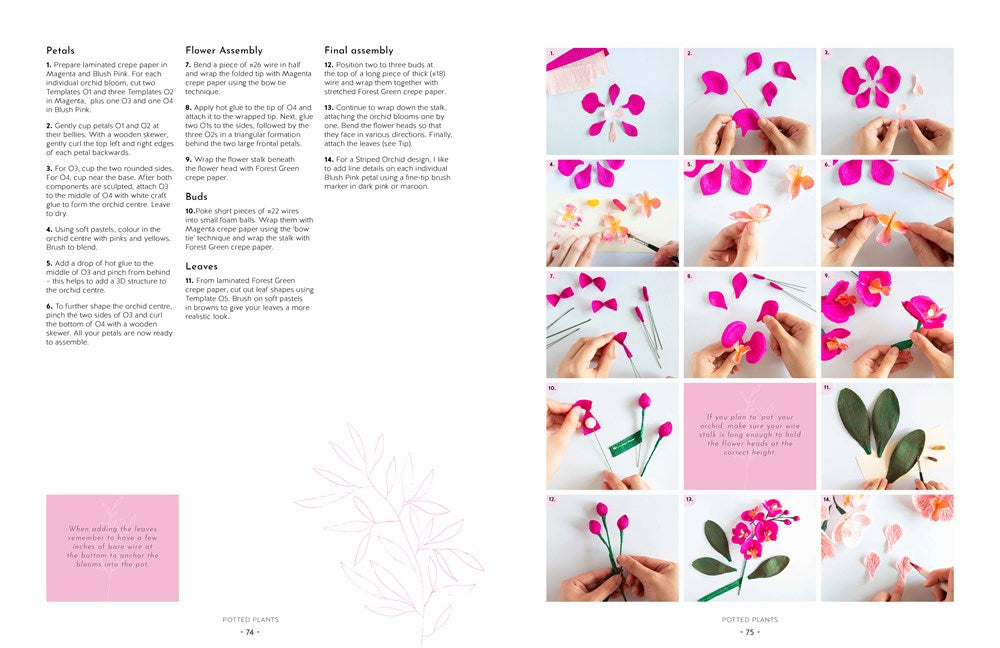 Crepe Paper Blooms, Bugs and Butterflies