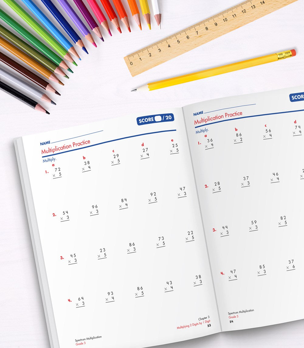 Multiplication Workbook, Grade 3