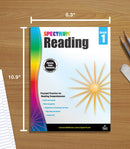 Spectrum 1st Grade Reading Comprehension Workbook, Ages 6 to 7, Reading Grade 1, Letters and Sounds, Sight Words Recognition, and Nonfiction and Fiction Passages - 158 Pages