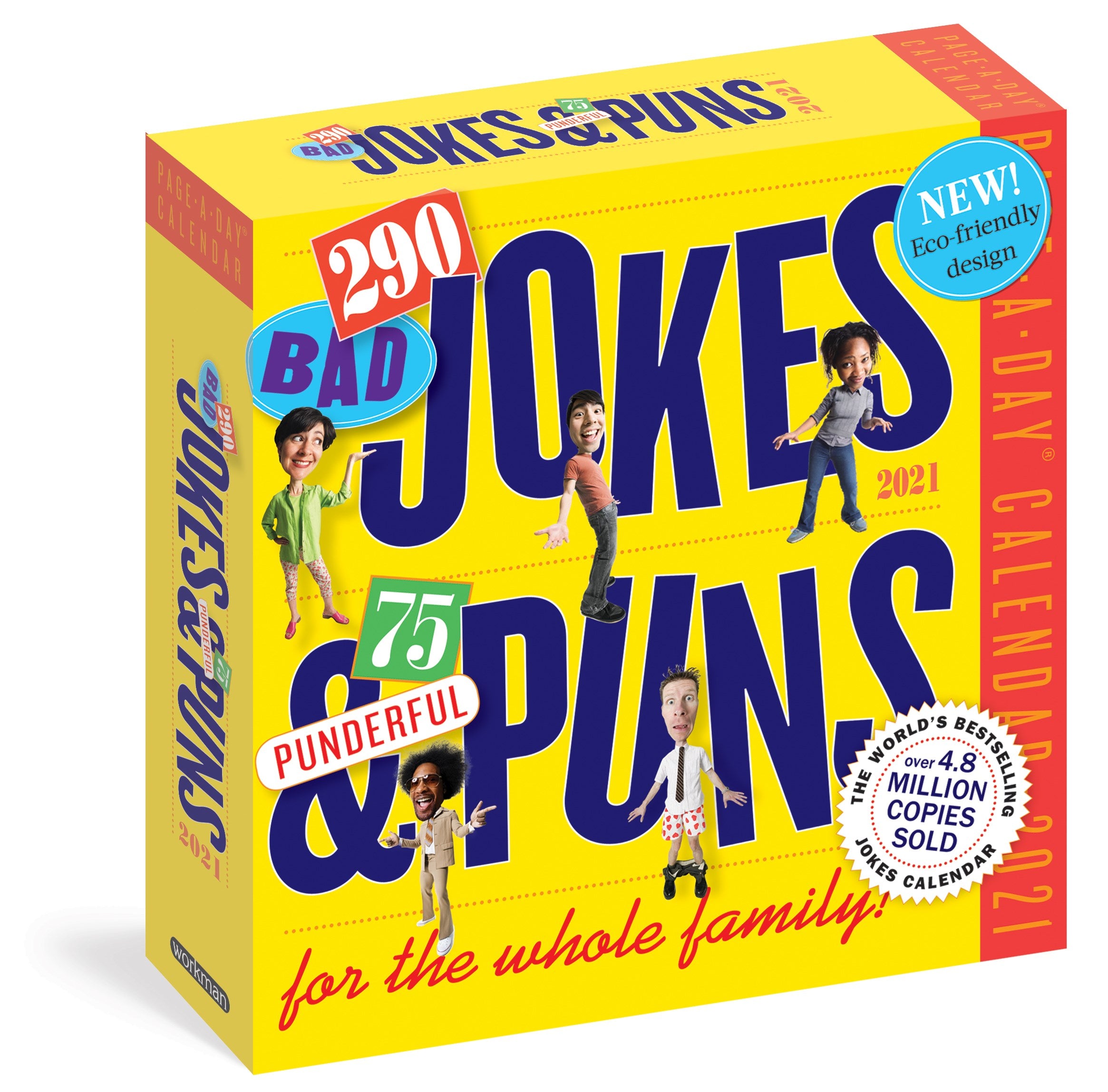 290 Bad Jokes & 75 Punderful Puns Page-A-Day Calendar 2021