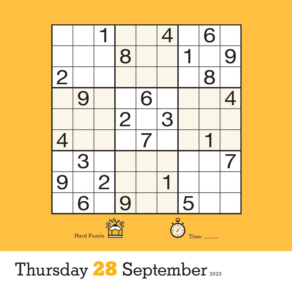 Original Sudoku Page-A-Day Calendar 2023