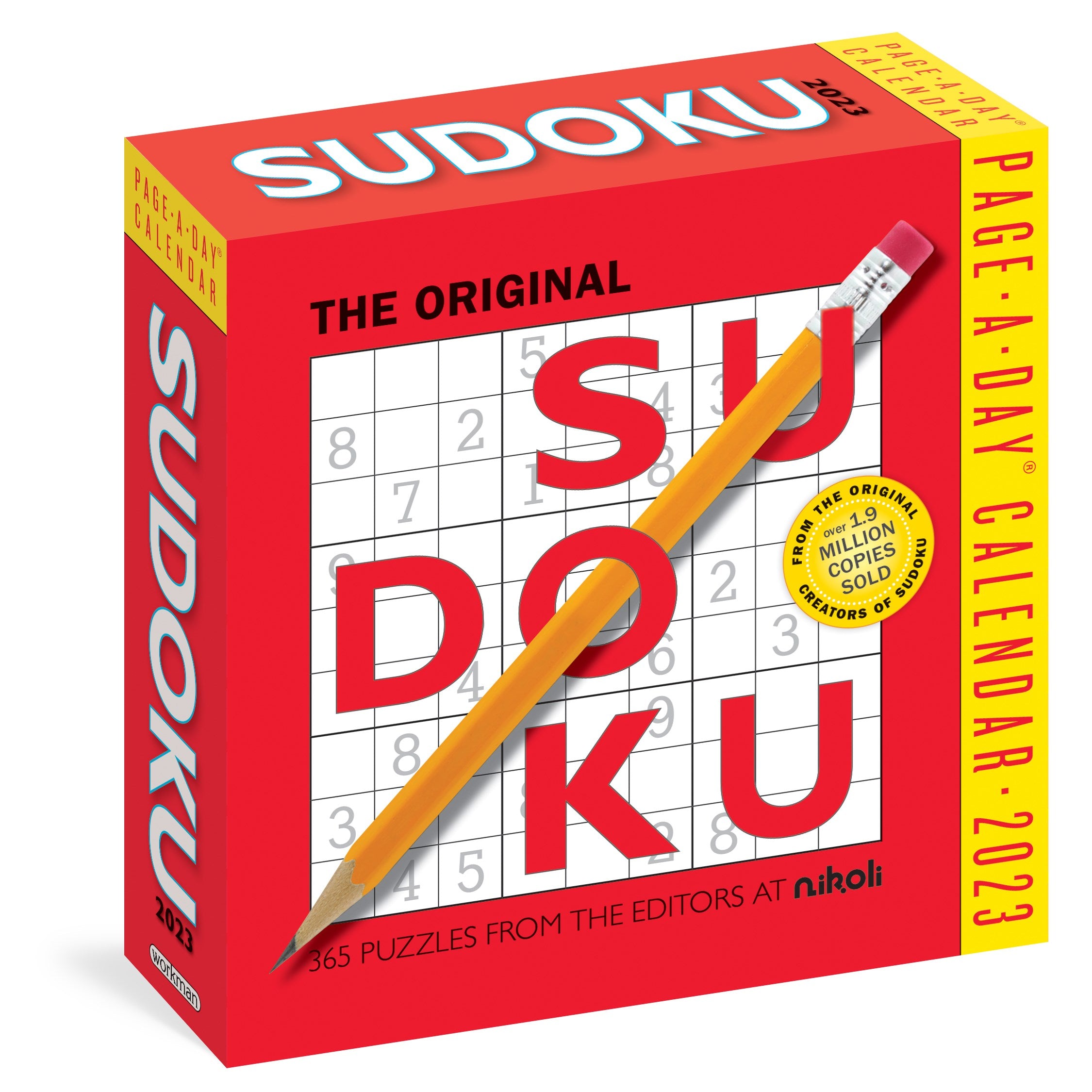 Original Sudoku Page-A-Day Calendar 2023: 365 Puzzles from the Editors at Nikoli