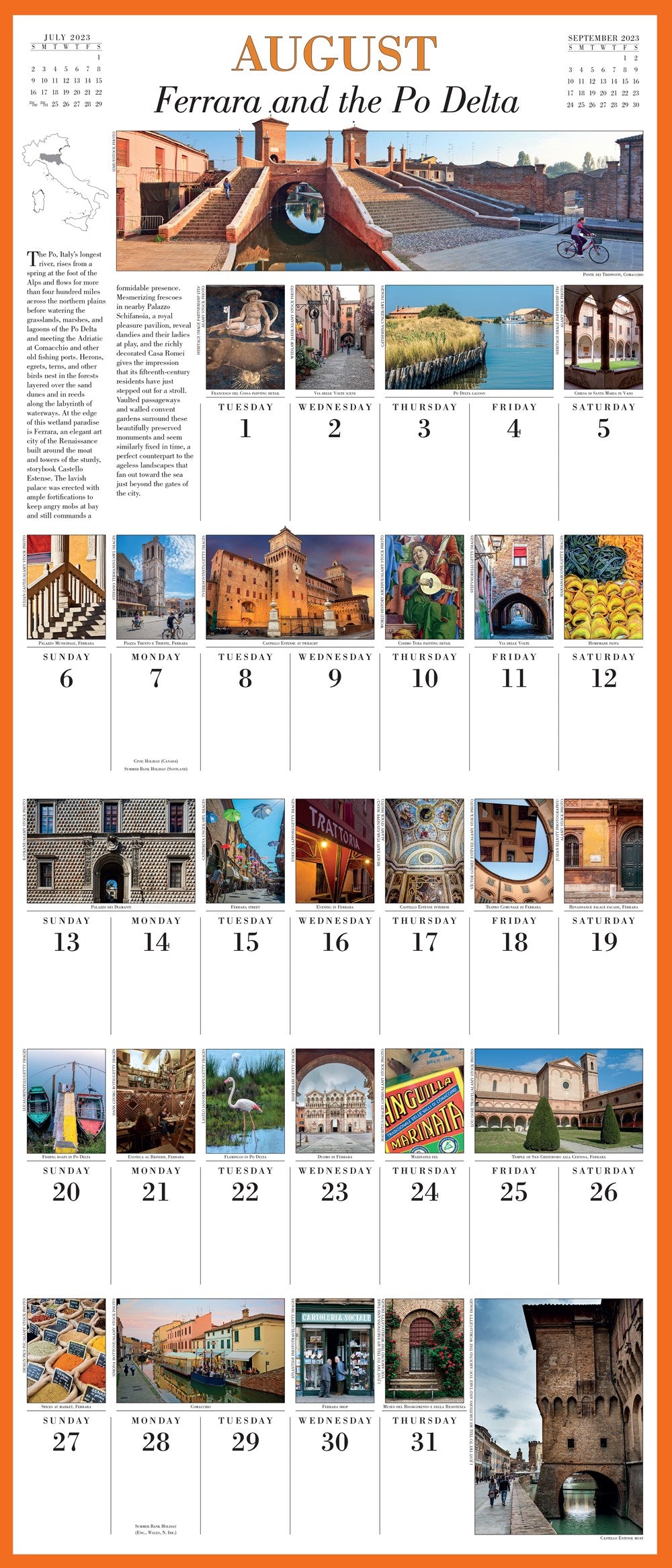 365 Days in Italy Picture-A-Day Wall Calendar 2023