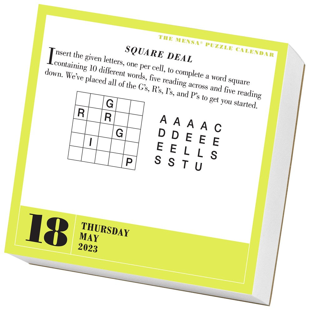 Mensa 365 Brain Puzzlers Page-A-Day Calendar 2023