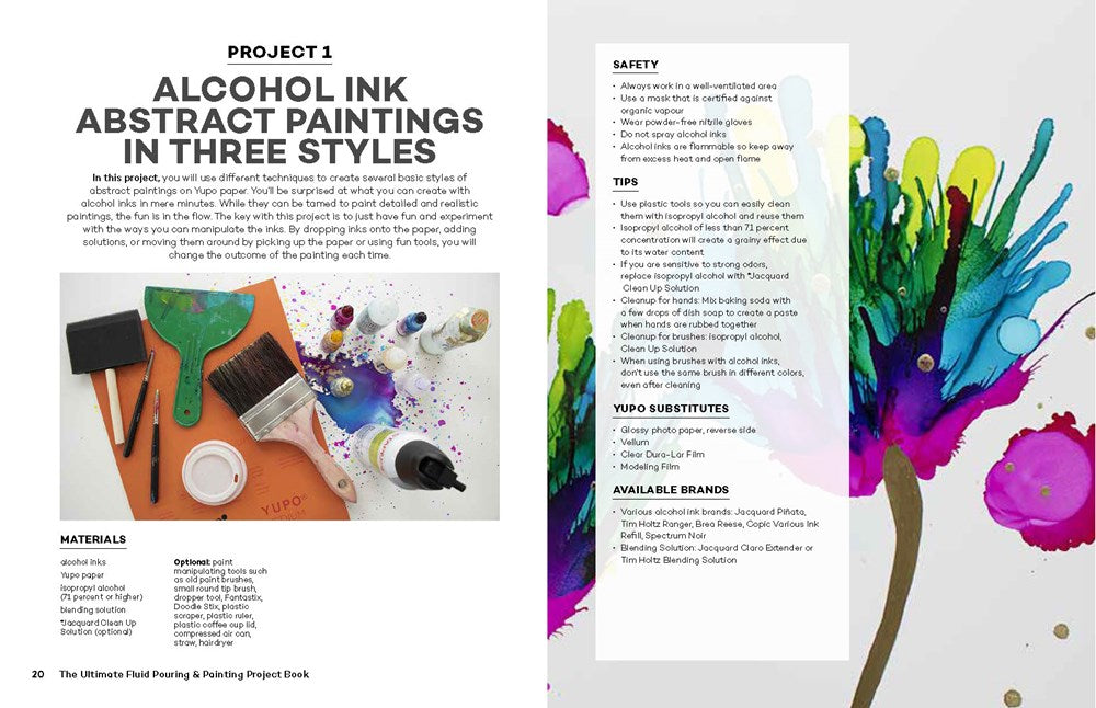 The Ultimate Fluid Pouring & Painting Project Book