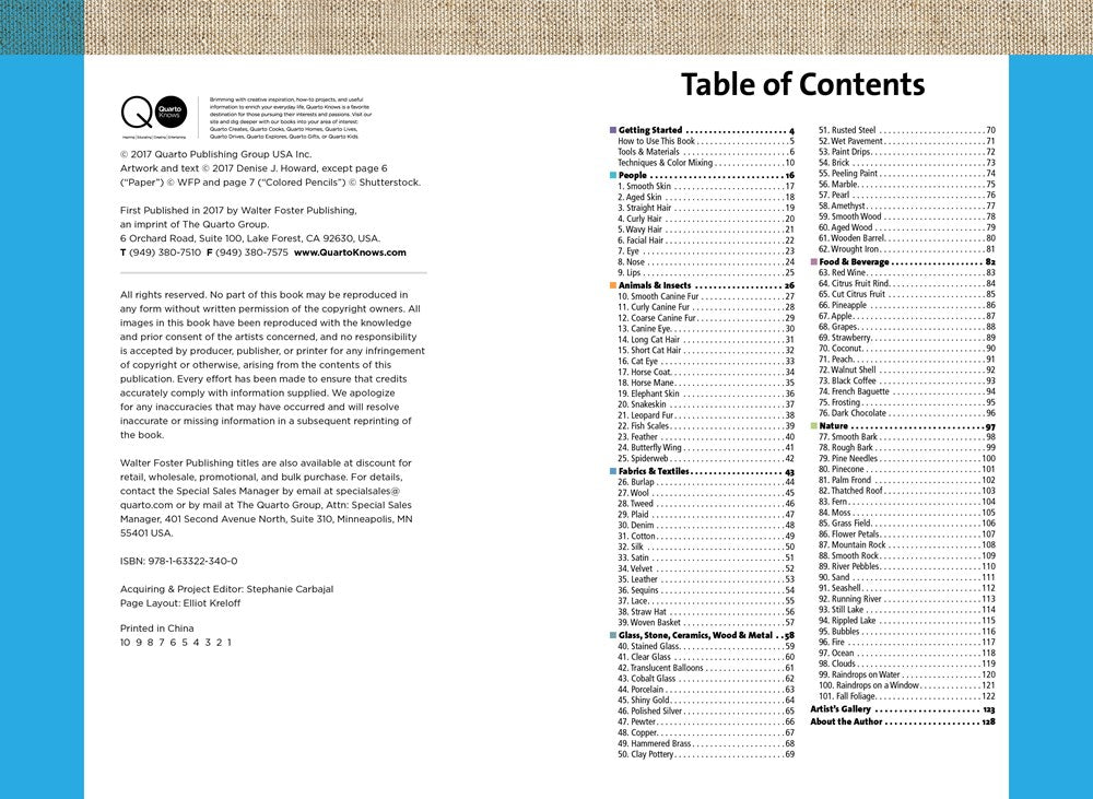 101 Textures in Colored Pencil