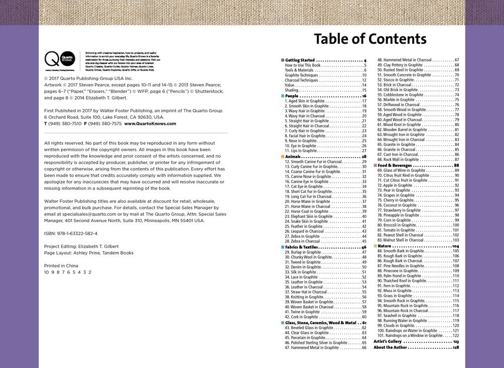 101 Textures in Graphite & Charcoal