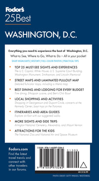 Fodor's Washington D.C 25 Best 2021