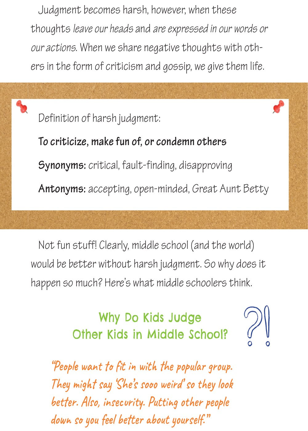 Middle School--Safety Goggles Advised