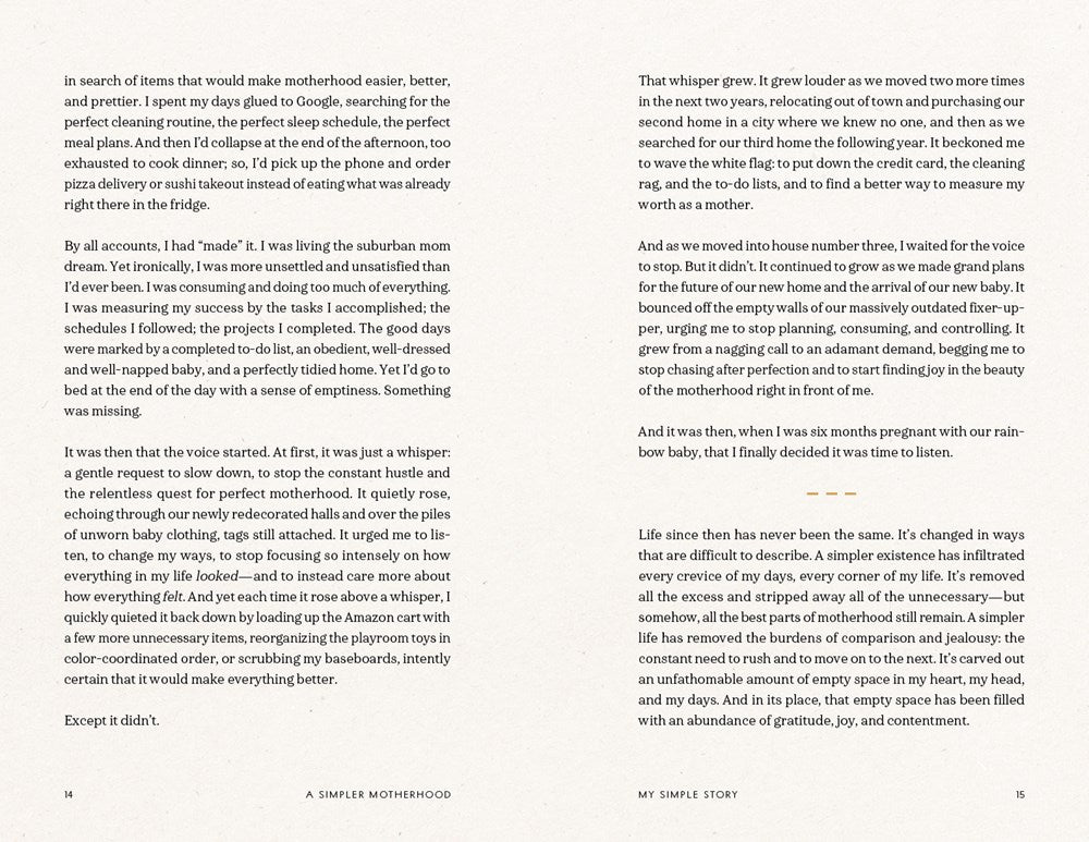 A Simpler Motherhood