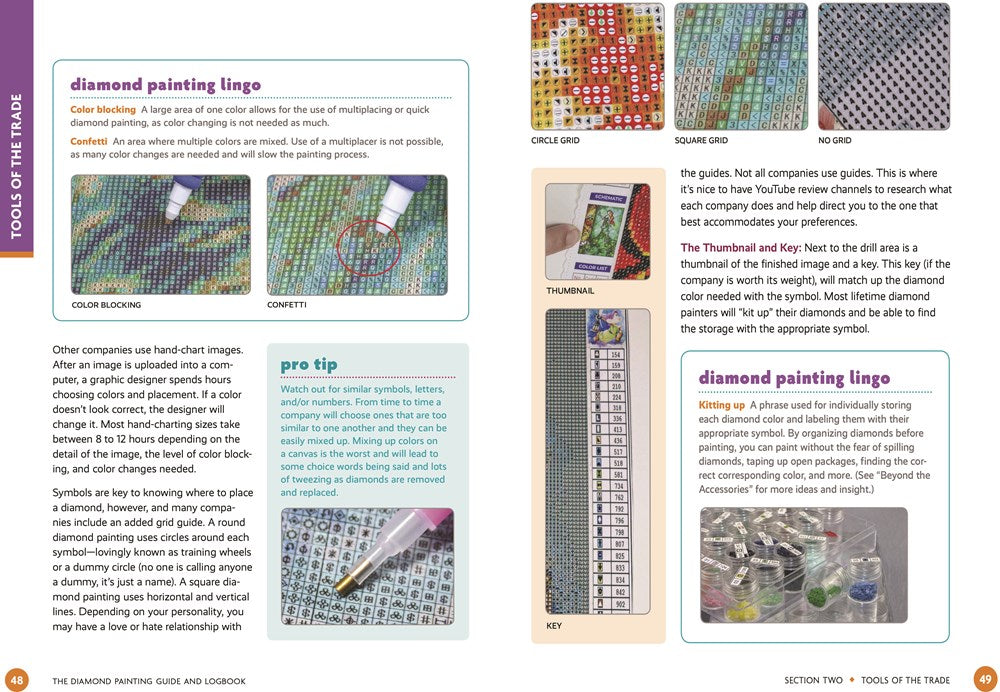 The Diamond Painting Guide and Logbook