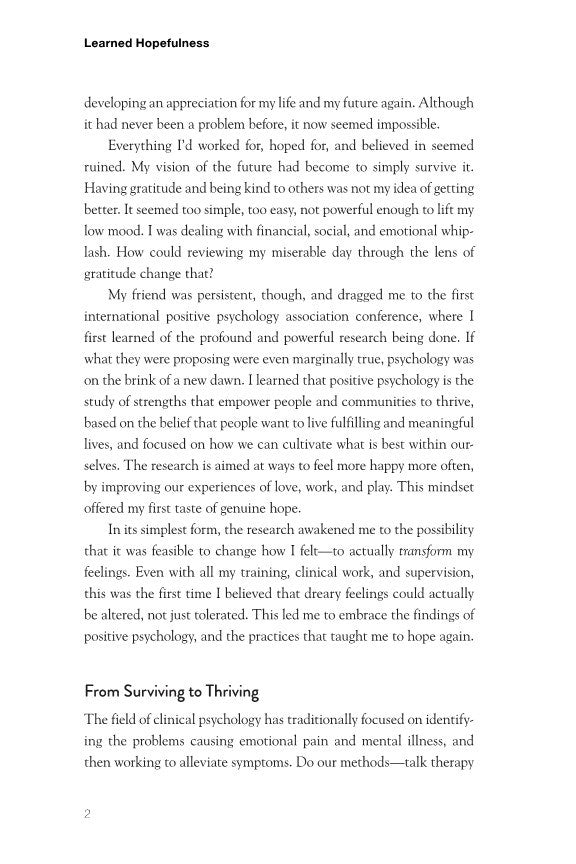 Learned Hopefulness