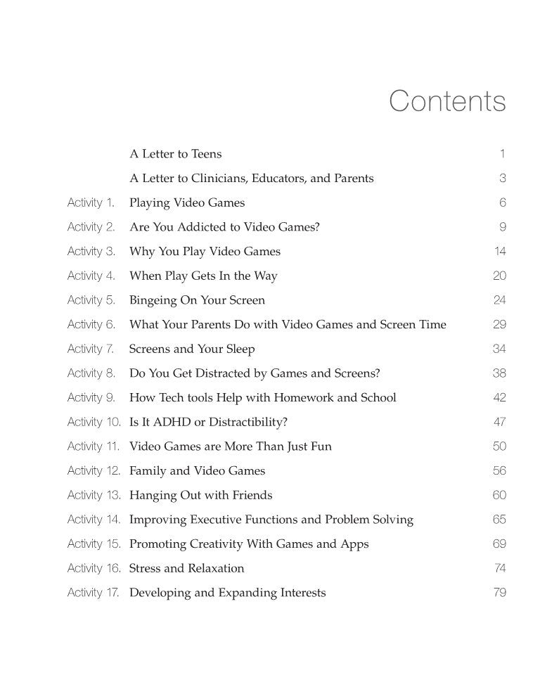 The Gaming Overload Workbook