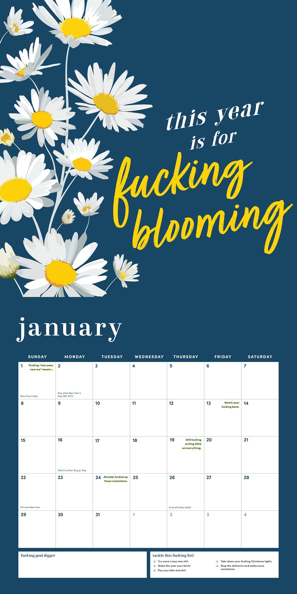 2023 She Believed She Could So She F*cking Did Wall Calendar
