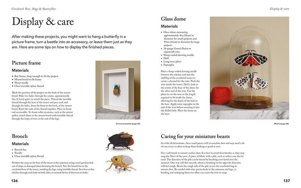 Crocheted Bees, Bugs & Butterflies