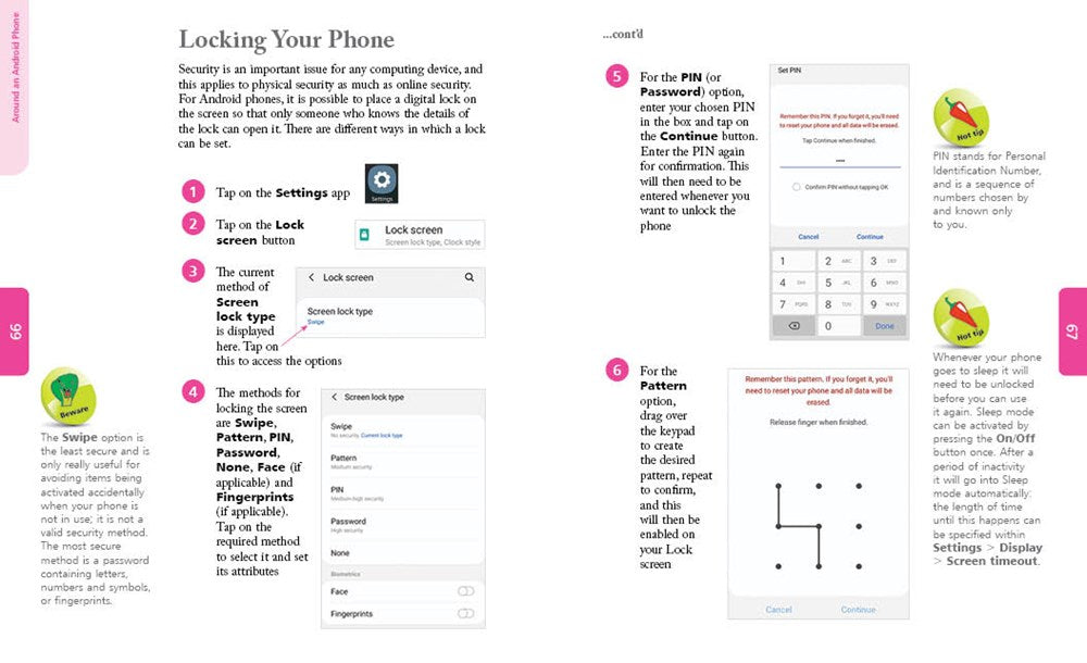 Android Phones for Seniors in easy steps