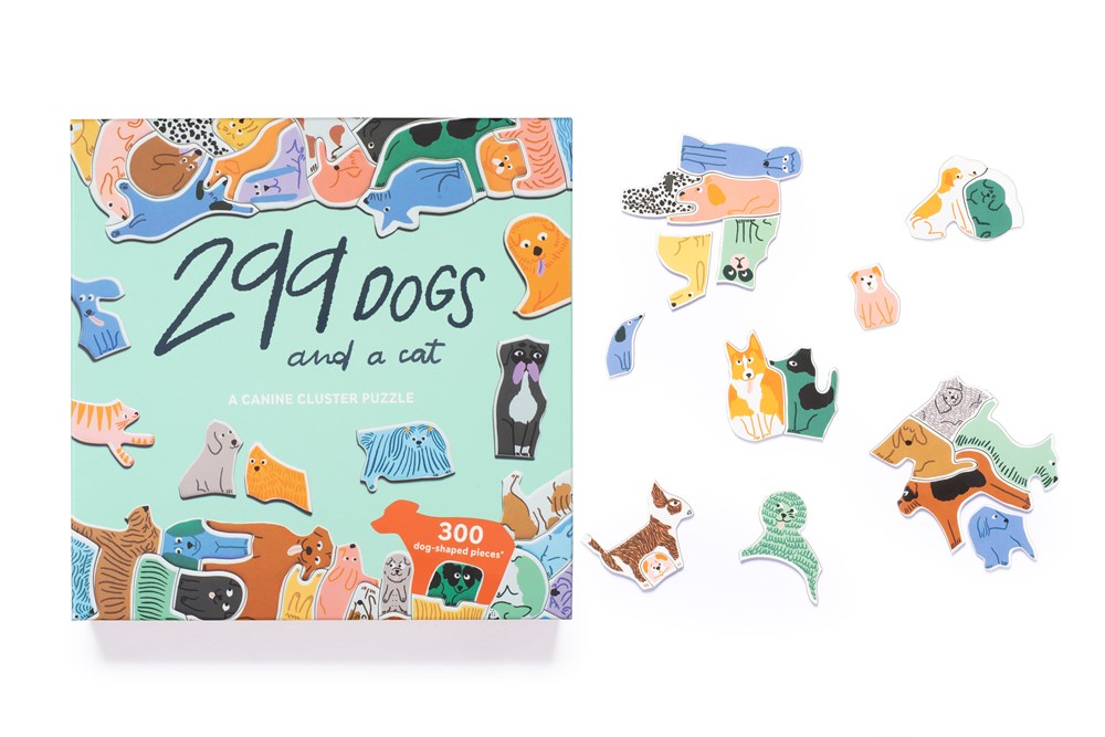 299 Dogs (and a Cat) 300 Piece Cluster Puzzle