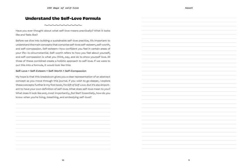 100 Days of Self-Love: A Guided Journal to Help You Calm Self-Criticism and Learn to Love Who You Are