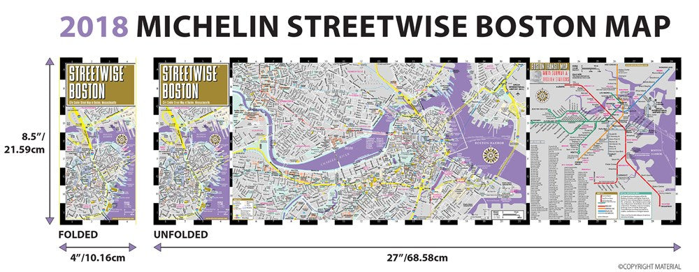 Streetwise Boston Map - Laminated City Center Street Map of Boston, Massachusetts