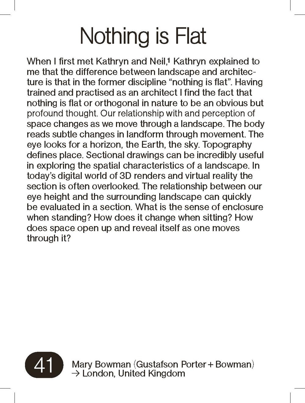 250 Things a Landscape Architect Should Know