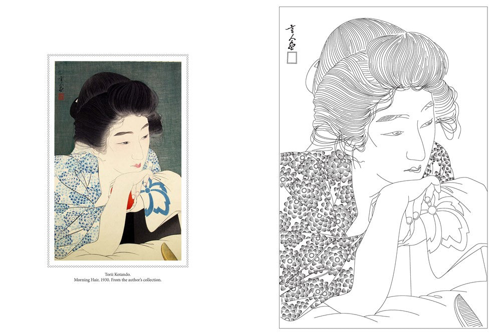 Floating World Japanese Prints Coloring Book
