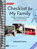 ABA/AARP Checklist for My Family: A Guide to My History, Financial Plans, and Final Wishes, Second Edition