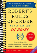 Robert's Rules of Order Newly Revised In Brief, 3rd edition